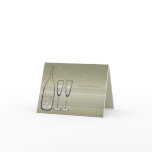 Silver Bubbles Celebration Thank You Note Card