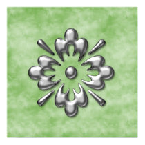 Silver Burst Print