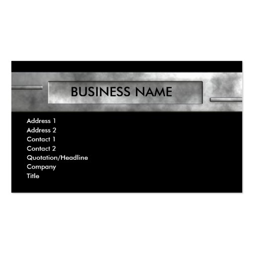 silver business 2 business card