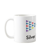 Silver Buzz Cafe Coffee Mug - White