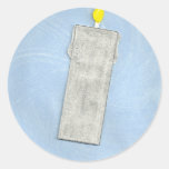 Silver Candle Sticker