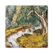Silver Cascade--White Mountains Magnet