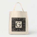 Silver Celtic "G" Monogram Tote Bags
