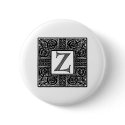 Silver Celtic "Z" Monogram buttons by CelticDreams Silver Celtic "Z" Monogram buttons