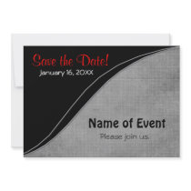 Silver Check - Save the Date invitations