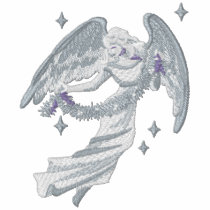 Silver Christmas Angel embroidered shirts