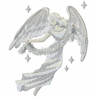 Silver Christmas Angel embroideredshirt