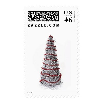 Silver Christmas Ornament postage
