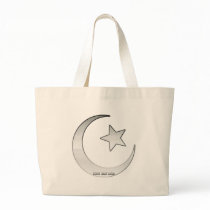 Silver Colored Star and Crescent Symbol bags by gabrielangel Silver Colored Star and Crescent Symbol bags