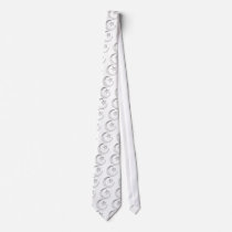 Silver Colored Star and Crescent Symbol Custom Tie