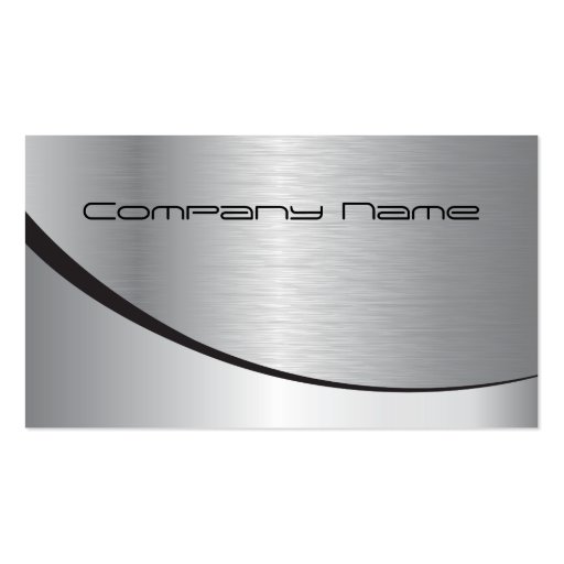 Silver Corporate Business Card (front side)