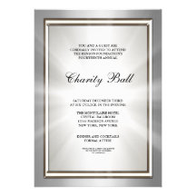 Silver Corporate Event Party Invitation Template