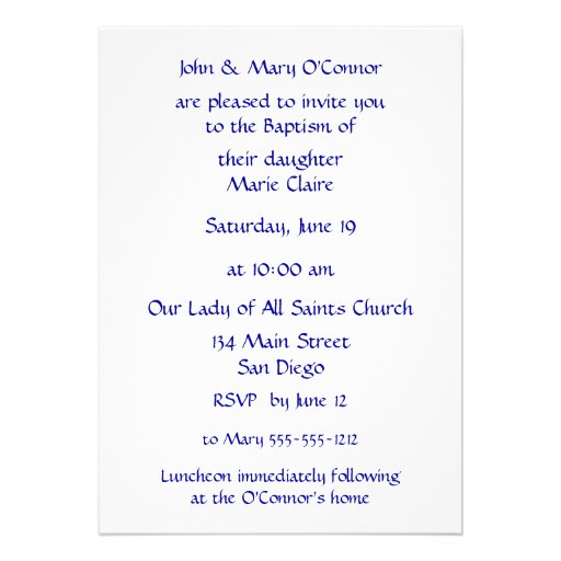 Silver Cross on Ivory Damask You're Invited