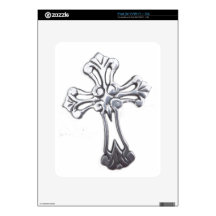 silver cross skin for iPad