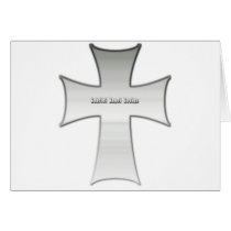 Silver Crucifix cards