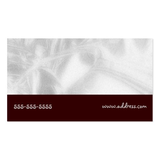 Silver Cupcake Swirl Business Cards (back side)