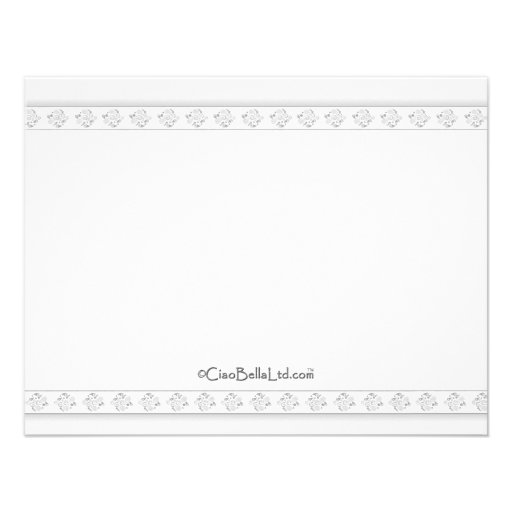 Silver Damask 70th Anniversary Celebration Invite