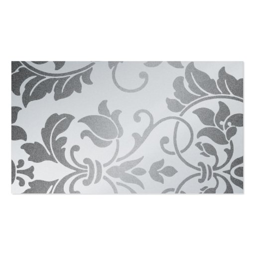 Silver Damask Business Card