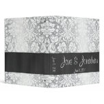 Silver Damask Custom 1" Wedding Binder