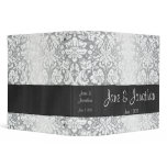 Silver Damask Custom 2" Wedding Binder