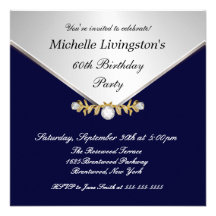Silver Diamond Brooch Navy Blue Womens Invitations