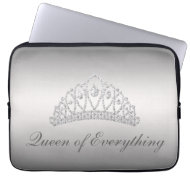Silver Diamond Tiara Queen of Everything Laptop fuji_electronicsbag