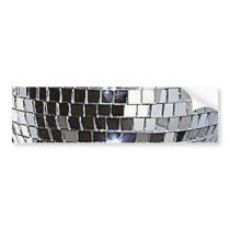 Silver Disco Ball Bumper Stickers