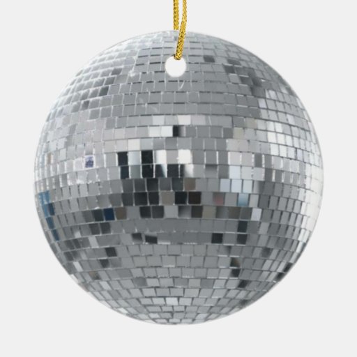 Silver Disco Ball Christmas Ornament Zazzle