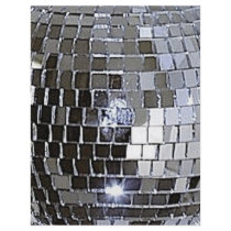 Silver Disco Ball Personalized Flyer