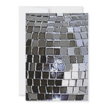 Silver Disco Ball Personalized Announcements