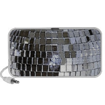 Silver Disco Ball iPhone Speakers