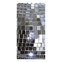 Silver Disco Ball Personalized Photo Card