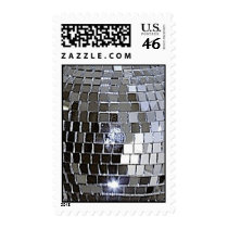 Silver Disco Ball Postage