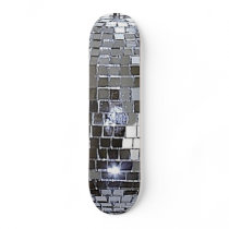 Silver Disco Ball Skate Boards