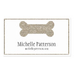Silver Dog Bone Business Card Design business cards