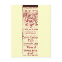 SILVER DOLLAR CAFE MATCHBOOK postcards by holycrocodile SILVER DOLLAR CAFE MATCHBOOK postcards