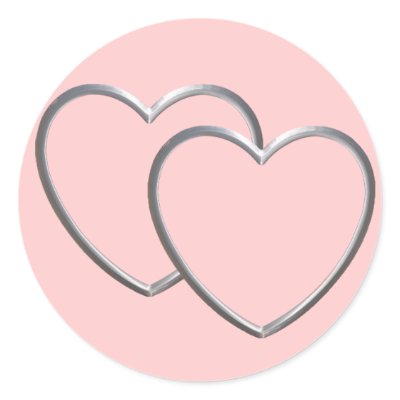 Silver Double Hearts Sticker by kokobaby