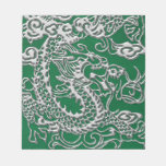 Silver Dragon on Pine Green Leather Texture notepads