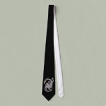 Silver Dragon Unisex Tie
