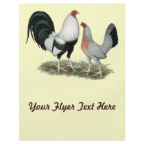 Silver Duckwing Gamefowl Flyer Design