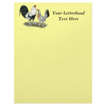 Silver Duckwing Gamefowl Letterhead