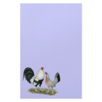 Silver Duckwing Gamefowl Customized Stationery