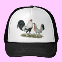Silver Duckwing Gamefowl hats