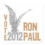 Silver Eagle Vote Ron Paul Stickers