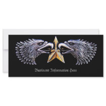 Silver Eagles and Star 2012 Calendar Bookmark Rack Full Color Rack Card