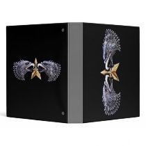 Silver Eagles with Gold Star Avery Binder
