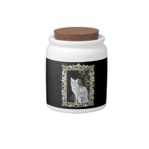 Silver Egyptian Mau Candy Jars