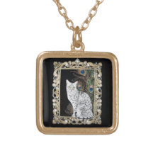 Silver Egyptian Mau Necklaces