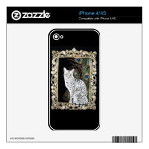 Silver Egyptian Mau Skin For The iPhone 4S
