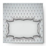 Silver elegant envelope envelopes